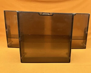Set Of 3 5.25” Floppy Disk Containers - Transparent Dark - Picture 1 of 2