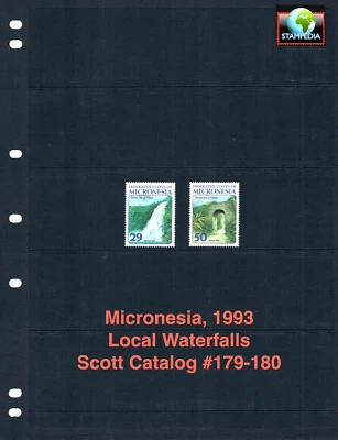 Valor Scott de $1,75 - 1993 Cascadas de Micronesia Islas del Océano Pacífico MNH NH UMM Foto 1 de 4