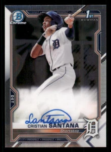 2021 Bowman Chrome Prospect AUTO #CPACS Cristian Santana - Picture 1 of 2
