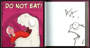Andrew Bell SIGNED AUTOGRAPHED Do Not Eat! + SKETCH SC 1st Ed 1st Print Zilks - Picture 1 of 2