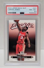 2003-04 Upper Deck MVP SILVER Lebron James RC #201 - PSA 8.5 NM-MT+ Rookie