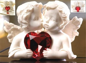 ESCULTURA DE DOS QUERUBINES ENAMORADOS ** NUEVA EN CAJA - Imagen 1 de 9