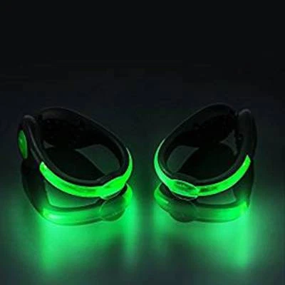 (PAIR) LED USB RECHARGEABLE SHOE Light CLIPS for running jogging walking cycling - Image 1 of 4