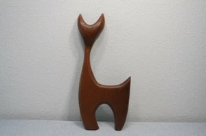 MCM Abstract Art Wooden Carved figural Deer Figure art Home Deco - Picture 1 of 11