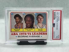 1973 Topps ABA Scoring Average Erving/McGinnis/Issel Card #234 PSA 7 NM
