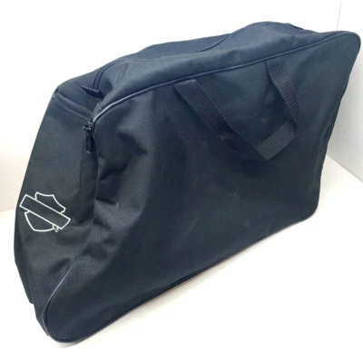 Harley-Davidson Touring Bag Black Soft Motorcycle Luggage Zipper Canvas Duffle - Image 1 of 4