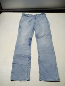 Women's Signature Levi Strauss Size 12L Totally Shaping Straight Leg Jeans Light - Picture 1 of 5