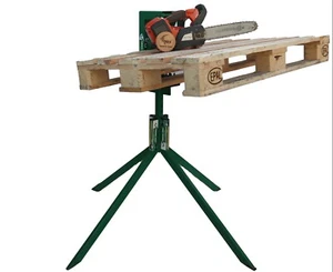 Self Adjusting Pallet Holder Steel Saw Horse Timber Croc - Picture 1 of 4