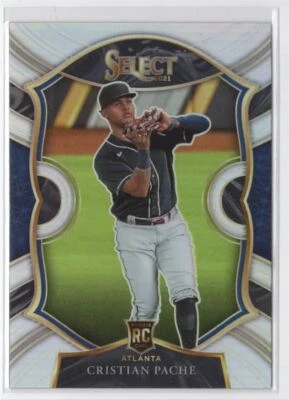 2021 Panini Select CONCOURSE PRIZM Cristian Pache Rookie Atlanta Braves #86 - Image 1 of 2