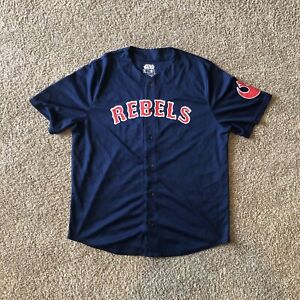 Star Wars Rebels 77 Baseball Jersey Size XL Blue Red