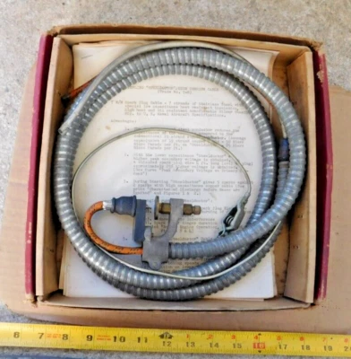 NUEVO CABLE BUJÍA DE ALTA TENSIÓN VINTAGE ESTERLINA "STEELDUCTOR" CIRCA 1938 Foto 1 de 4