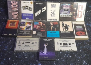 15vintage well known & popular 70s-80s rock hard rock alternative rock cassettes - Picture 1 of 3