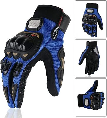 Guantes de fibra de carbono para motocicleta hombres mujeres moto ciclismo guantes de dedo completo EE. UU. Foto 1 de 4