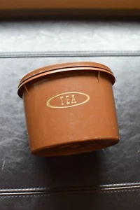 Vintage Tupperware Brown Tea Container w/ Lid #263 - Picture 1 of 4