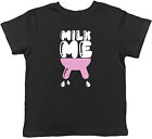 Milk Me Kids T-Shirt Funny Udder Cow Childrens Boys Girls Gift