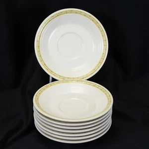 Franciscan Hacienda Gold Saucers 6-3/8" Lot of 8 - Picture 1 of 8