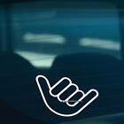 2x SHAKA HANG HAND LOOSE Surf Car Camper Van Window Bumper Vinyl Decal Stickers