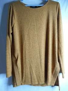 AGB Orange Brown Knit Sweater Size L Lightweight - Picture 1 of 6