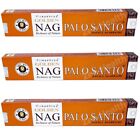 3 x Golden Palo Santo Nag Champa Incense / Joss Stick Packs - Vijaysgree