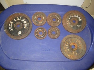 jack lalanne pesi 32,5 libbre fori da 1 pollice, vintage e raro. vedi descrizione - Foto 1 di 3