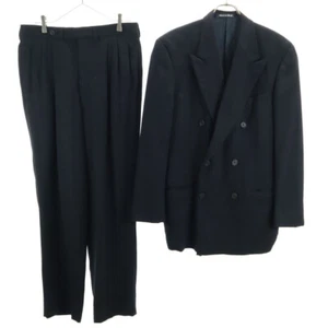 Completo doppio GIORGIO ARMANI made in Italy fantasia intrecciata setup 40/sconosciuto uomo - Foto 1 di 13