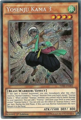 Yosenju Kama 3 THSF-EN005 Secret Rare Yu-Gi-Oh Card 1st Edition New - Image 1 of 3