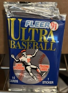1991 Fleer Ultra Baseballkarten werkseitig versiegelte Packung (1) - Bild 1 von 1