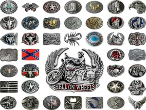 Gürtelschnalle Buckle Western Biker Cowboy Westerndesign Cool Effektvoll NEU - Bild 1 von 69
