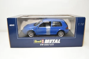 B38 REVELL 1:18 08945 8945 VW VOLKSWAGEN GOLF GTI BLUE MIB - Picture 1 of 10