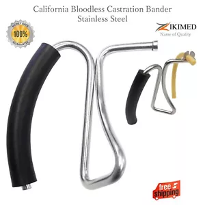 Cinta de acero inoxidable de castración sin sangre California solamente - Imagen 1 de 3