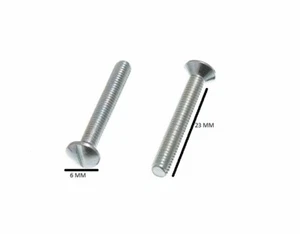 Electric Plug Socket Machine Screws BZP 3.5mm X 25mm Pack Of 24 - Picture 1 of 1