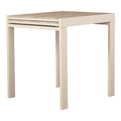 Tavolo Bar Cucina 70x70 Allungabile Mod. SANREMO Rovere Beige Cucina Tavolino