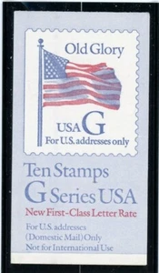 US 2883a Bk220 G-Old Glory 32c - Folleto doblado de 10 - MNH - 1994 - Negro G - Imagen 1 de 1