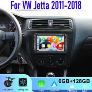 128GB 8" For VW Jetta 2011-2018 Wireles Apple Carplay Android Car Radio GPS WIFI - Picture 1 of 19