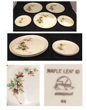 Vintage Salem Dinnerware Maple Leaf Autumn Leaves (1960s) 5-Piece Set