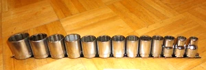 CRAFTSMAN TOOLS 1/2 DRIVE 13 PC. SAE. SERIES -V- SHORT SOCKET SET 7/16 TO 1-1/4 - Foto 1 di 14