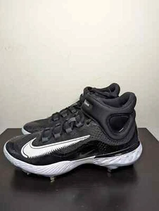 NIKE ALPHA HUARACHE ELITE 4 MID BASEBALL CLEATS BLACK YOU PICK SIZE DJ6520-001 - Picture 1 of 8