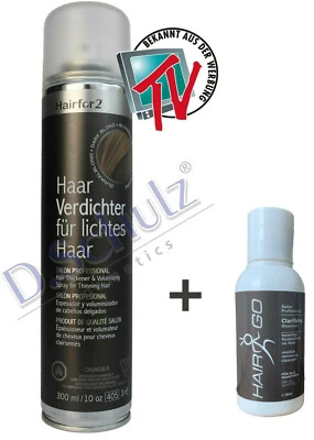 Hairfor2 OriginalHaarverdichter Haarauffüller 300ml (12,65 EUR /100ml) Sprühhaar - Bild 1 von 4