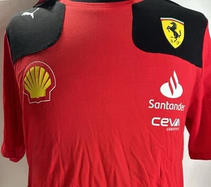 Scuderia Ferrari F1 Men's Charles Leclerc Team T-Shirt Red - Picture 1 of 8