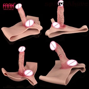 Wearable Hollow Penis Sleeve Panties Enlarger Strap-On Penis Extender For Men - Picture 1 of 30