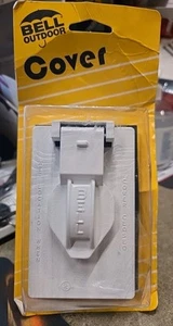 Bell Outdoor White Single Outlet Cover 5155-6 NEW - Picture 1 of 2