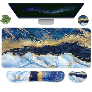 Ergonomische große Auflage und Tastatur Handballenauflage, Schreibtischunterlage für Tastatur und, 4 Zoll... - Bild 1 von 7