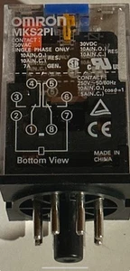 OMRON MKS2PI Relè di Alimentazione Generale AC 8Pin 30VDC 250VAC Monofase -Vecchio Stock - Foto 1 di 9