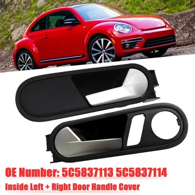 Left + Right Door Handle Cover 5C5837113 5C5837114 For VW Beetle 2012-2014 Foto 1 de 4