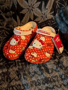 CROCS HELLO KITTY Women sz 9, Men sz 7, UNISEX, FREE GIFT! - Picture 1 of 5