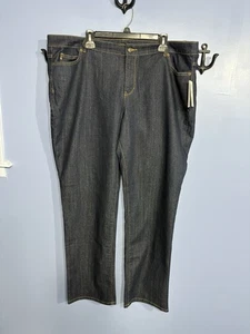 Michael Kors Slim Just Below/Straight Leg Dark Wash Denim NWT Size 20W - Picture 1 of 11