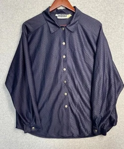VTG Panhandle Slim XL Western Shirt Navy Embossed Metal Buttons Rodeo - Picture 1 of 13