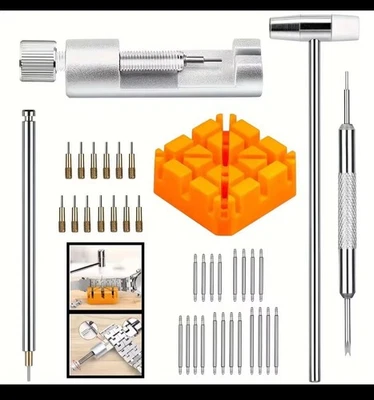 41 PCS Outils Réparation Montre Changement Bracelet Métal Retrait Universel - Photo 1/4