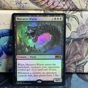 Massacre Wurm Core Set 2021 #114/274 FOIL NM - Picture 1 of 1