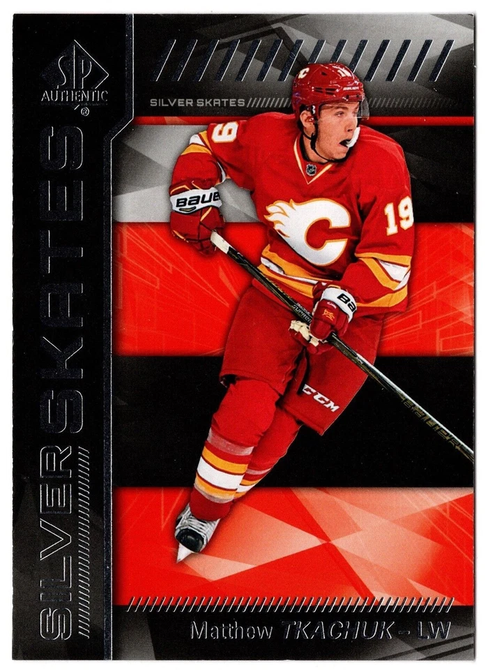 2016-17 UD SP Authentic Silver Skates MATTHEW TKACHUK #SS-MT Calgary Flames RC - Image 1 of 1